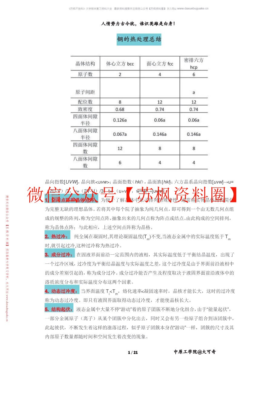 金属学与热处理